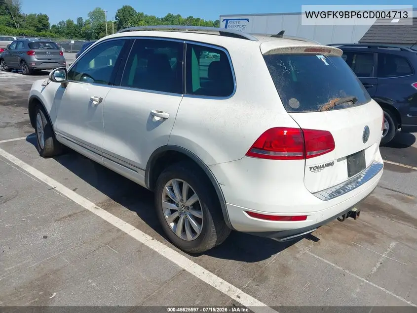 2012 Volkswagen Touareg Tdi Sport VIN: WVGFK9BP6CD004713 Lot: 45625597