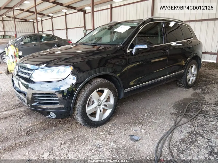 2012 Volkswagen Touareg Tdi Lux VIN: WVGEK9BP4CD012126 Lot: 45627575