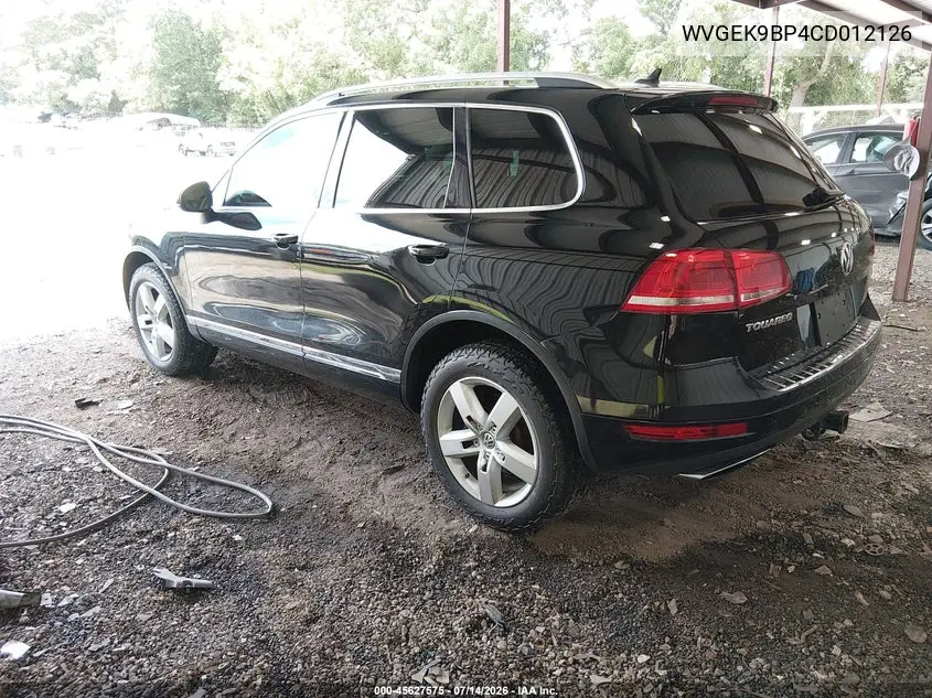 2012 Volkswagen Touareg Tdi Lux VIN: WVGEK9BP4CD012126 Lot: 45627575