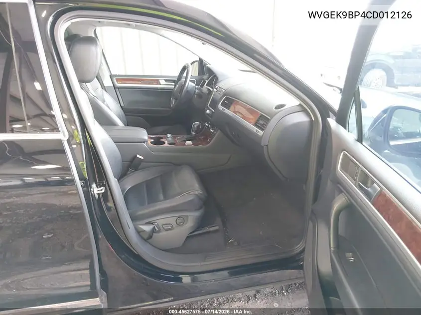 2012 Volkswagen Touareg Tdi Lux VIN: WVGEK9BP4CD012126 Lot: 45627575