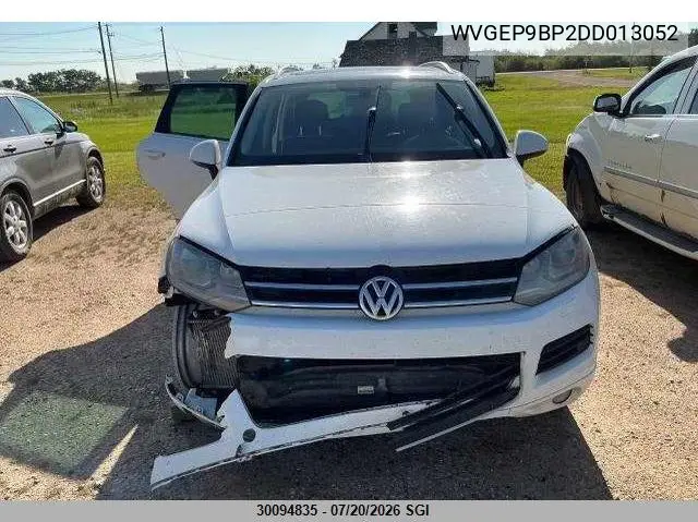 2013 Volkswagen Touareg V6 Tdi VIN: WVGEP9BP2DD013052 Lot: 30094835