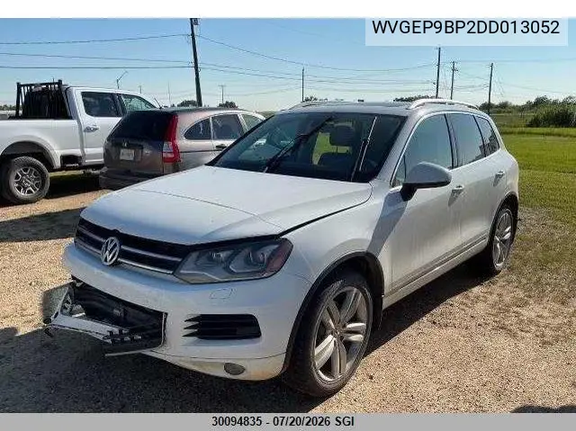 2013 Volkswagen Touareg V6 Tdi VIN: WVGEP9BP2DD013052 Lot: 30094835