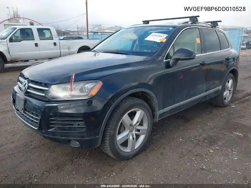 2013 Volkswagen Touareg Vr6 Lux VIN: WVGEF9BP6DD010528 Lot: 44343865