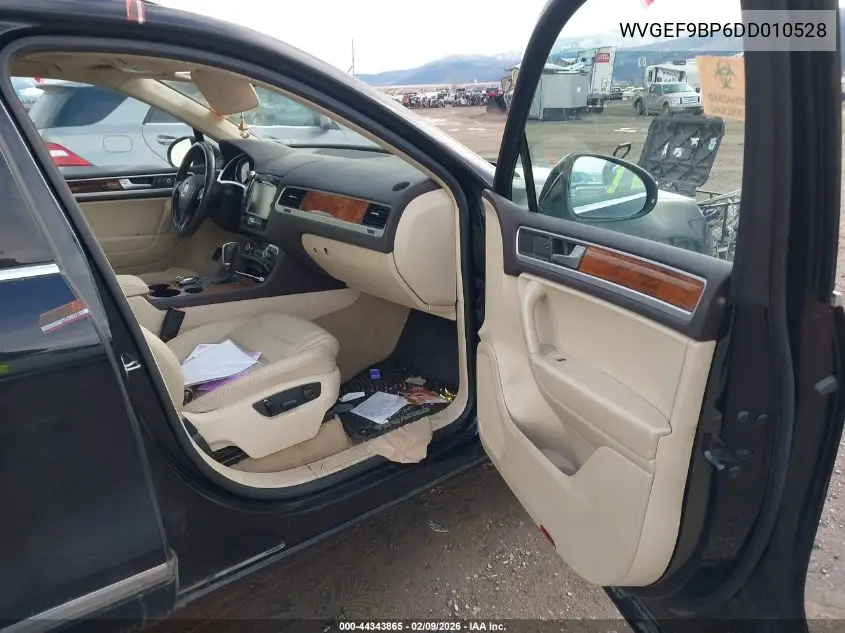 2013 Volkswagen Touareg Vr6 Lux VIN: WVGEF9BP6DD010528 Lot: 44343865
