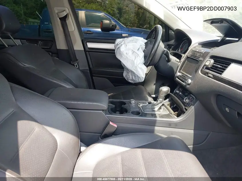 2013 Volkswagen Touareg Vr6 Sport VIN: WVGEF9BP2DD007903 Lot: 45077885