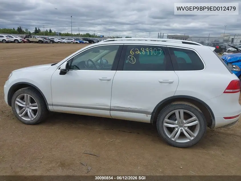 2014 Volkswagen Touareg V6 Tdi VIN: WVGEP9BP9ED012479 Lot: 30090854