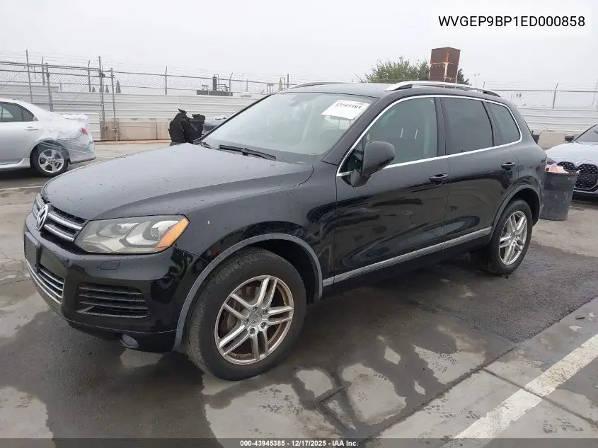 2014 Volkswagen Touareg Tdi Sport VIN: WVGEP9BP1ED000858 Lot: 43945385