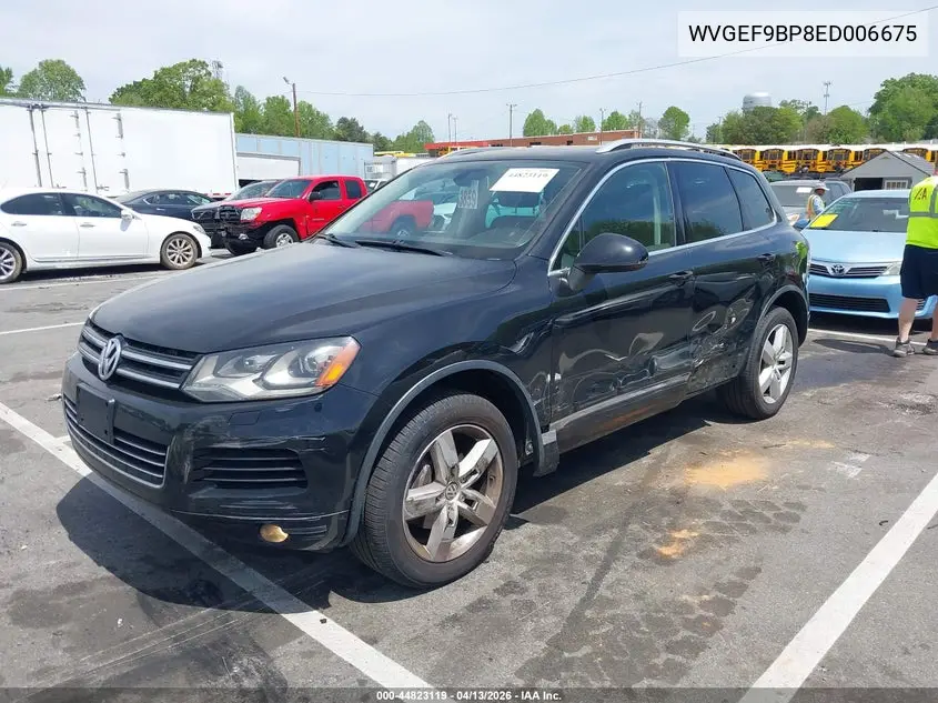 2014 Volkswagen Touareg 3.6L Lux VIN: WVGEF9BP8ED006675 Lot: 44823119