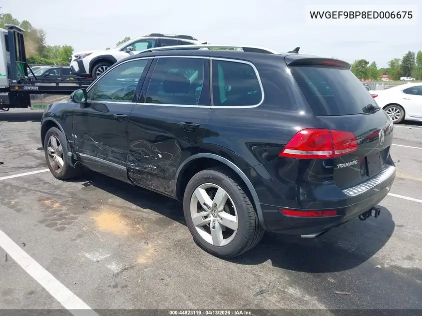 2014 Volkswagen Touareg 3.6L Lux VIN: WVGEF9BP8ED006675 Lot: 44823119