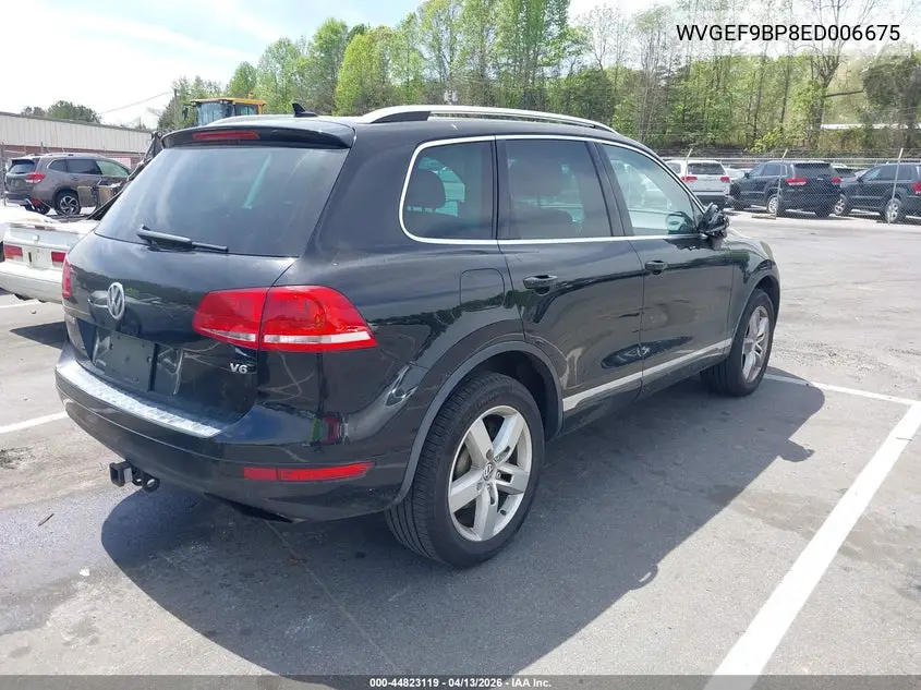 2014 Volkswagen Touareg 3.6L Lux VIN: WVGEF9BP8ED006675 Lot: 44823119