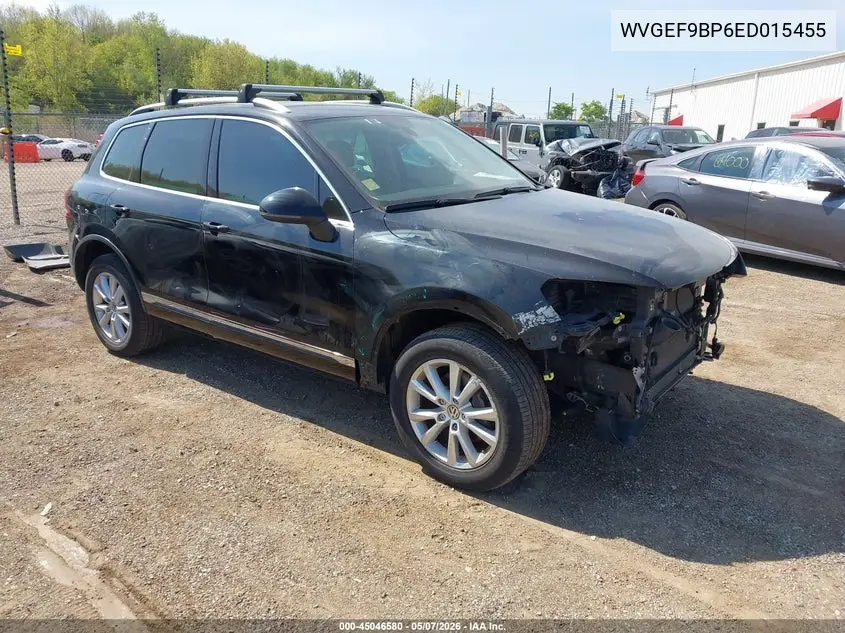 2014 Volkswagen Touareg 3.6L Sport VIN: WVGEF9BP6ED015455 Lot: 45046580