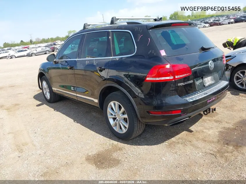 2014 Volkswagen Touareg 3.6L Sport VIN: WVGEF9BP6ED015455 Lot: 45046580