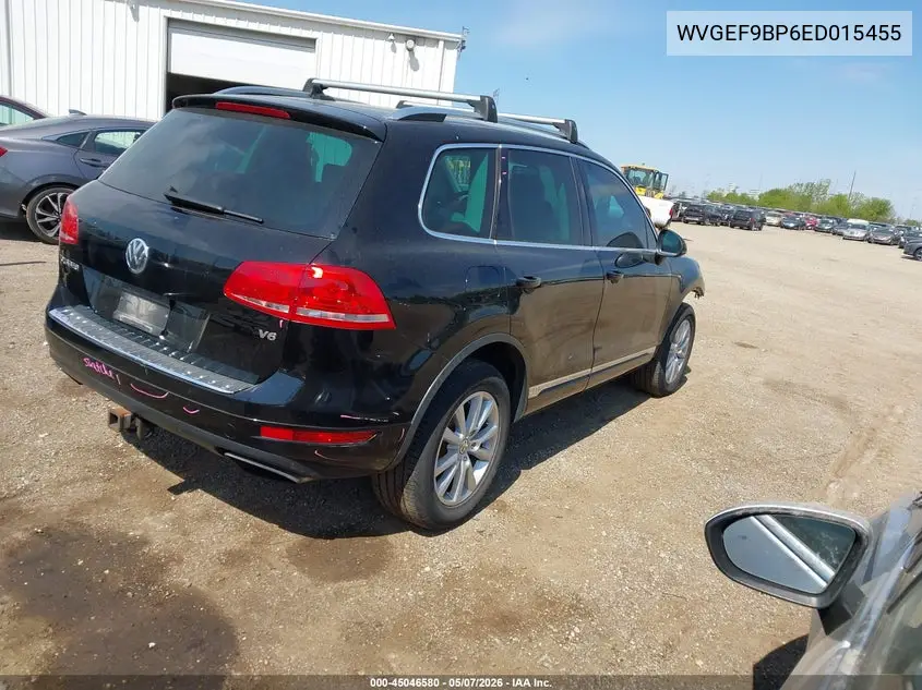 2014 Volkswagen Touareg 3.6L Sport VIN: WVGEF9BP6ED015455 Lot: 45046580