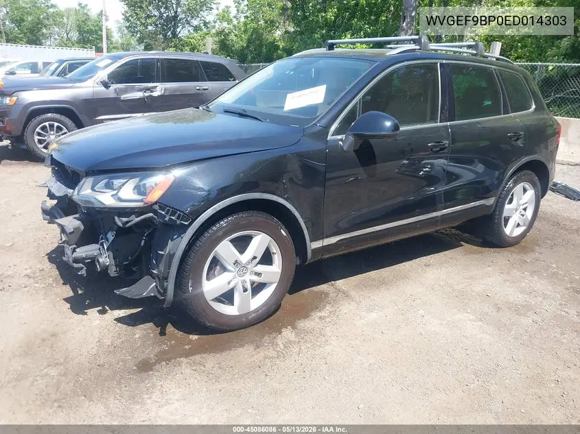 2014 Volkswagen Touareg 3.6L Lux VIN: WVGEF9BP0ED014303 Lot: 45086086