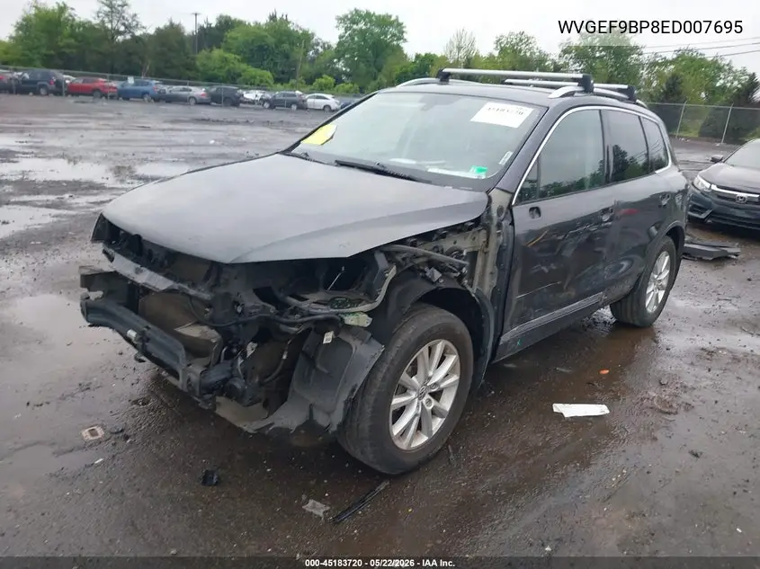 2014 Volkswagen Touareg 3.6L Sport VIN: WVGEF9BP8ED007695 Lot: 45183720