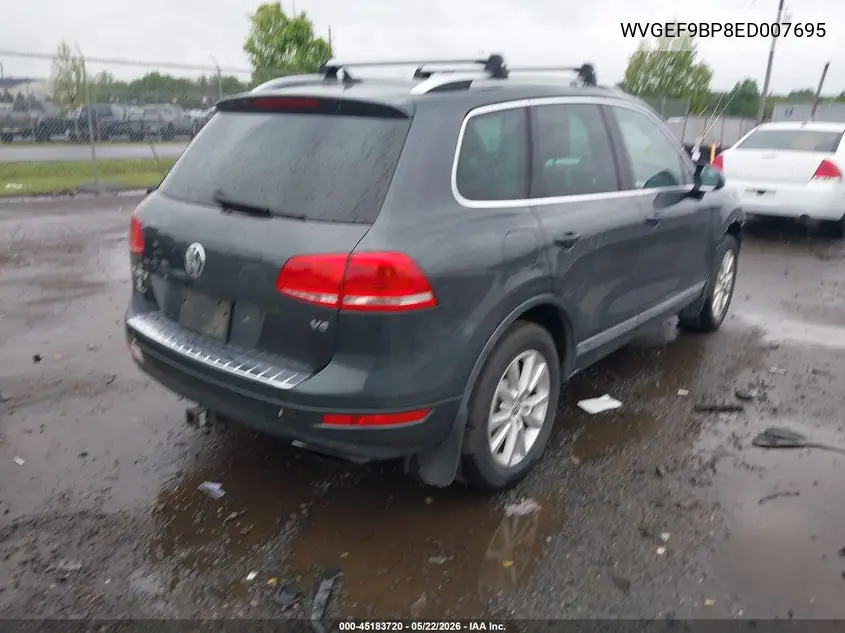 2014 Volkswagen Touareg 3.6L Sport VIN: WVGEF9BP8ED007695 Lot: 45183720