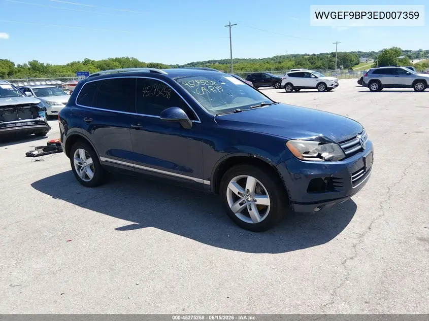 2014 Volkswagen Touareg 3.6L Lux VIN: WVGEF9BP3ED007359 Lot: 45275258