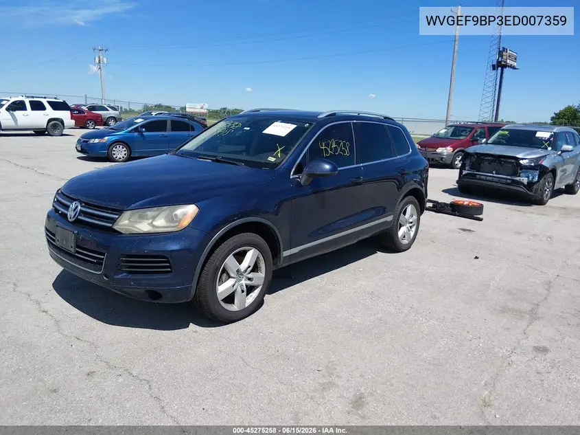 2014 Volkswagen Touareg 3.6L Lux VIN: WVGEF9BP3ED007359 Lot: 45275258