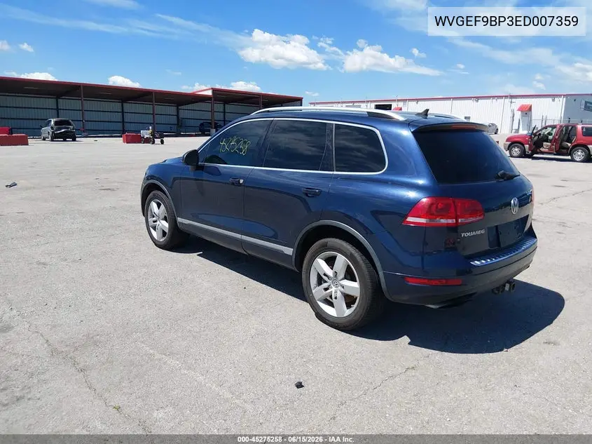 2014 Volkswagen Touareg 3.6L Lux VIN: WVGEF9BP3ED007359 Lot: 45275258