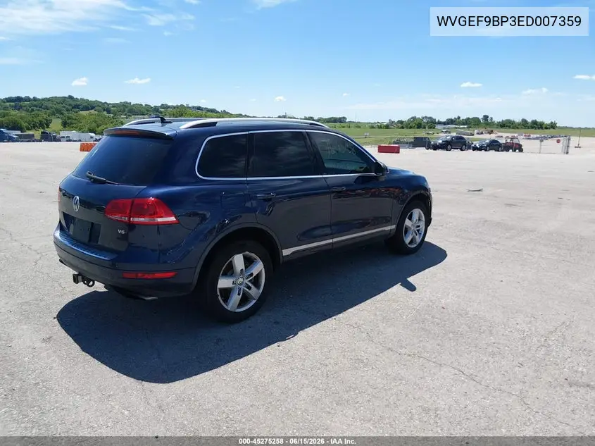2014 Volkswagen Touareg 3.6L Lux VIN: WVGEF9BP3ED007359 Lot: 45275258