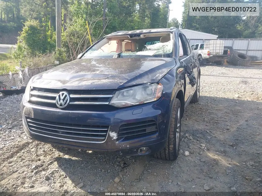 2014 Volkswagen Touareg Tdi Executive VIN: WVGEP9BP4ED010722 Lot: 45278594