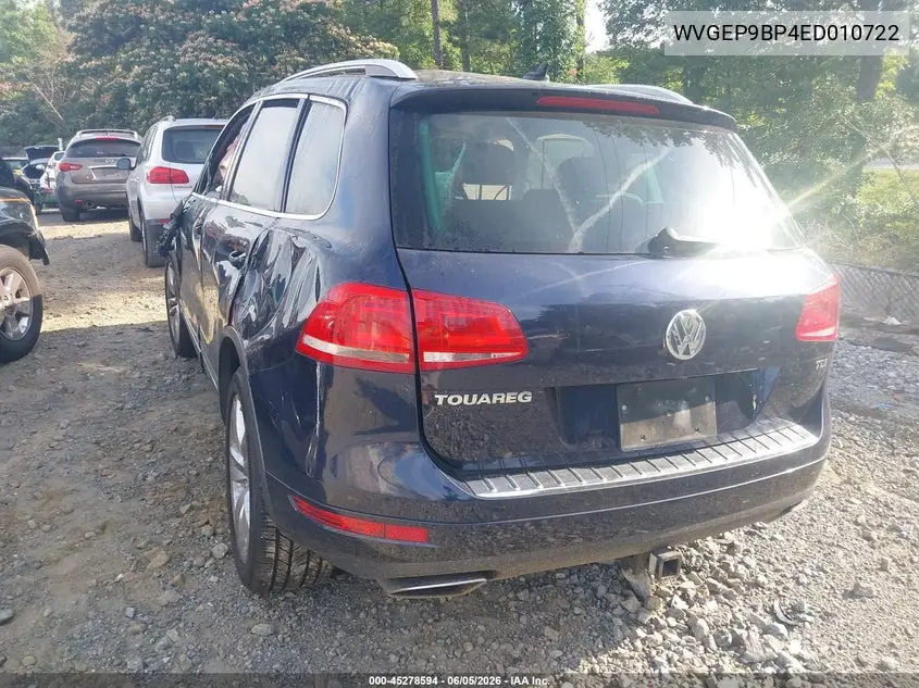 2014 Volkswagen Touareg Tdi Executive VIN: WVGEP9BP4ED010722 Lot: 45278594