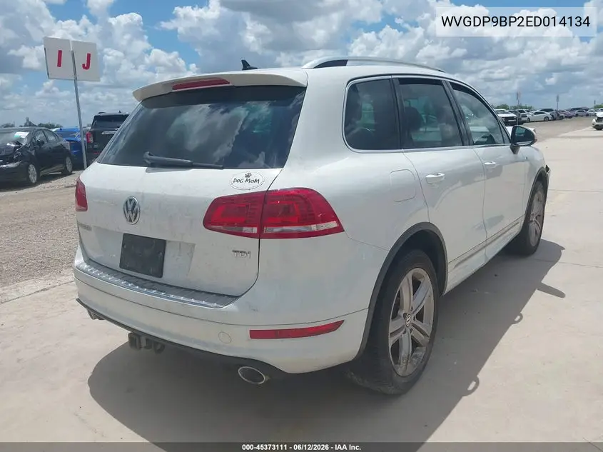 2014 Volkswagen Touareg Tdi R-Line VIN: WVGDP9BP2ED014134 Lot: 45373111