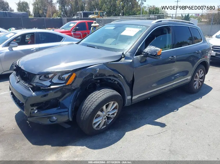 2014 Volkswagen Touareg 3.6L Sport VIN: WVGEF9BP6ED007680 Lot: 45582064