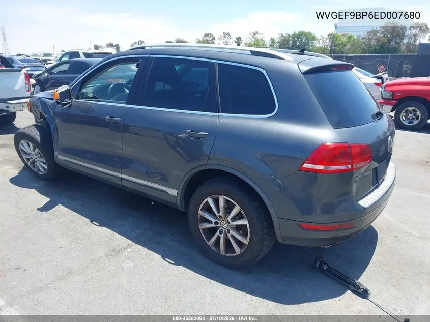 2014 Volkswagen Touareg 3.6L Sport VIN: WVGEF9BP6ED007680 Lot: 45582064
