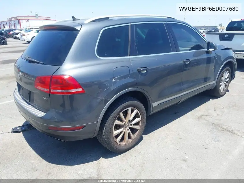 2014 Volkswagen Touareg 3.6L Sport VIN: WVGEF9BP6ED007680 Lot: 45582064