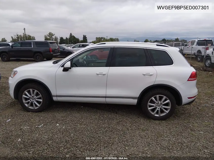 2014 Volkswagen Touareg 3.6L Sport VIN: WVGEF9BP5ED007301 Lot: 45612253