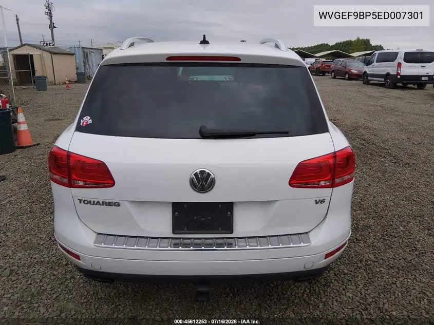 2014 Volkswagen Touareg 3.6L Sport VIN: WVGEF9BP5ED007301 Lot: 45612253