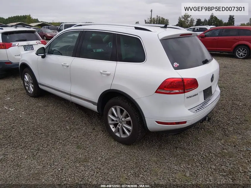 2014 Volkswagen Touareg 3.6L Sport VIN: WVGEF9BP5ED007301 Lot: 45612253