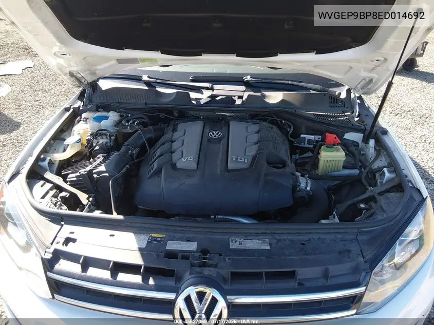 2014 Volkswagen Touareg Tdi Lux VIN: WVGEP9BP8ED014692 Lot: 45627069