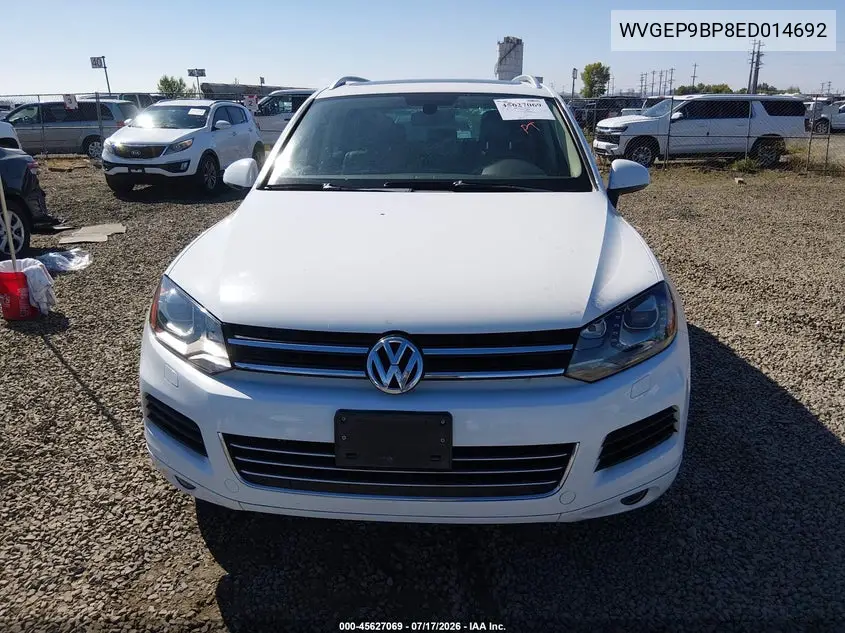 2014 Volkswagen Touareg Tdi Lux VIN: WVGEP9BP8ED014692 Lot: 45627069