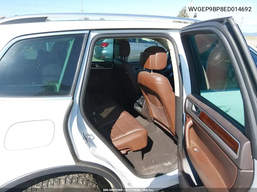 2014 Volkswagen Touareg Tdi Lux VIN: WVGEP9BP8ED014692 Lot: 45627069