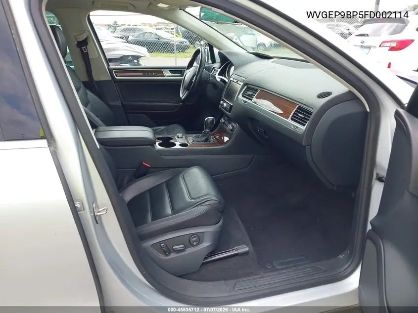 2015 Volkswagen Touareg Tdi Lux VIN: WVGEP9BP5FD002114 Lot: 45535712