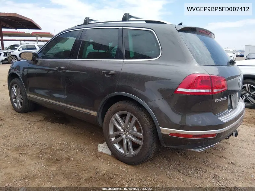 2015 Volkswagen Touareg Tdi Lux VIN: WVGEP9BP5FD007412 Lot: 45549314