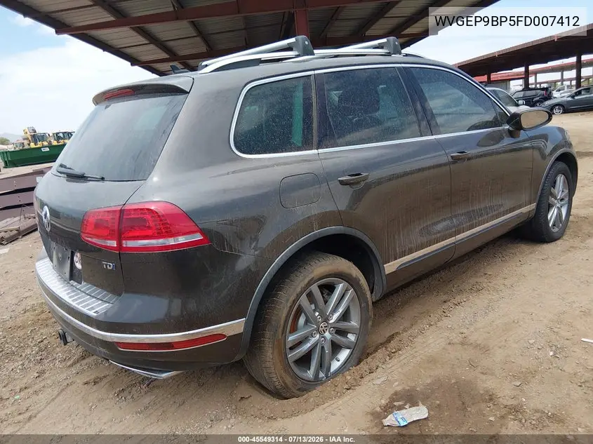 2015 Volkswagen Touareg Tdi Lux VIN: WVGEP9BP5FD007412 Lot: 45549314