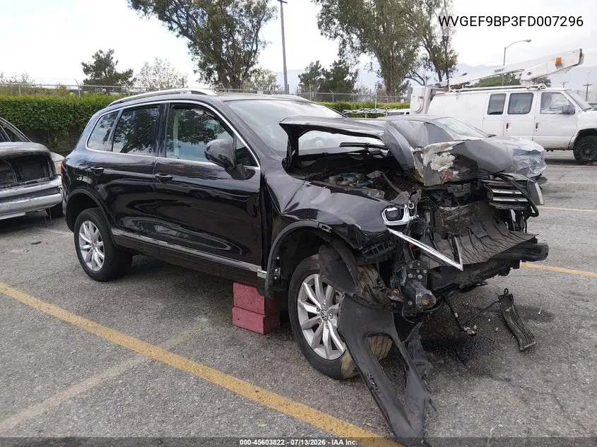 2015 Volkswagen Touareg V6 Sport VIN: WVGEF9BP3FD007296 Lot: 45603822