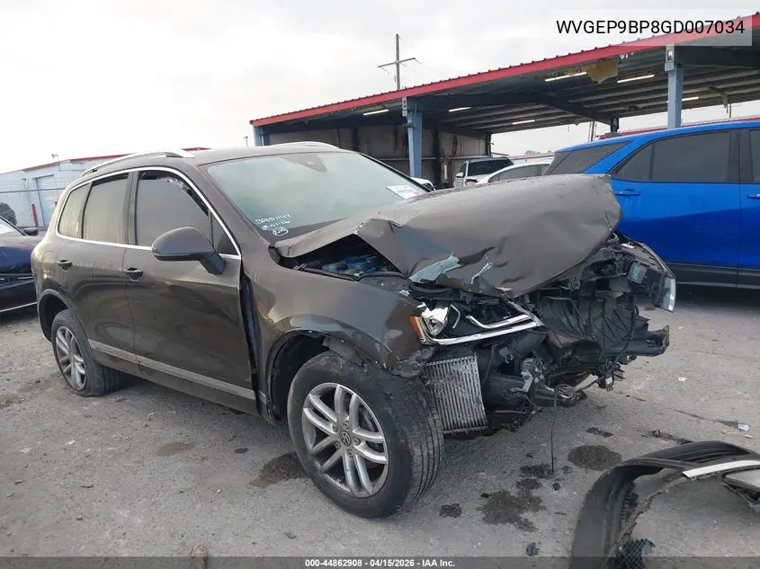 2016 Volkswagen Touareg Tdi Sport W/Technology VIN: WVGEP9BP8GD007034 Lot: 44862908