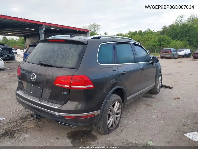 2016 Volkswagen Touareg Tdi Sport W/Technology VIN: WVGEP9BP8GD007034 Lot: 44862908