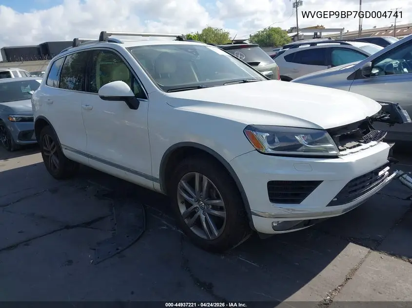 2016 Volkswagen Touareg Tdi Lux VIN: WVGEP9BP7GD004741 Lot: 44937221