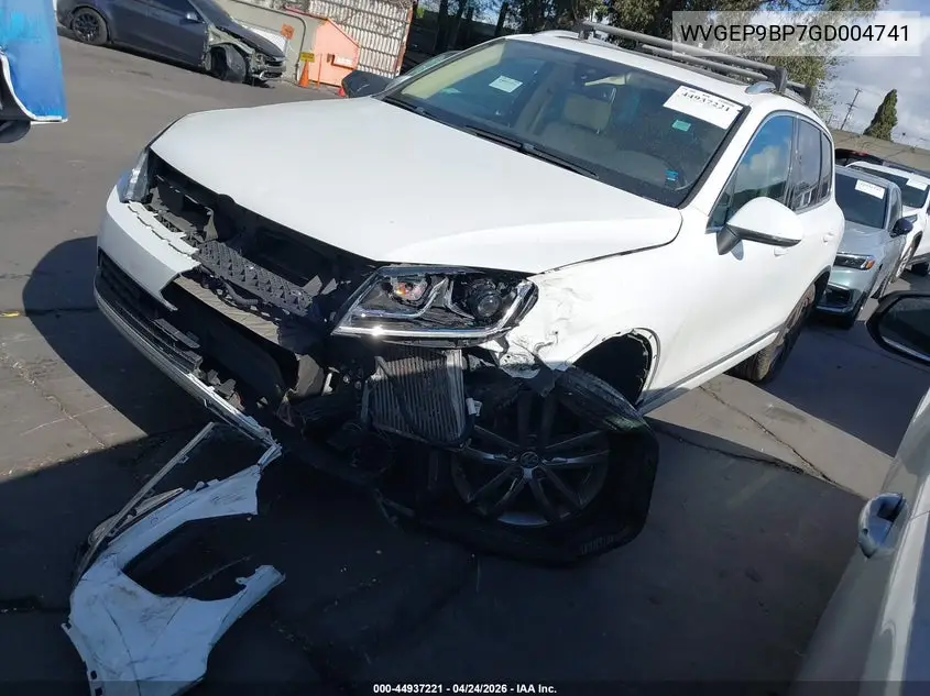2016 Volkswagen Touareg Tdi Lux VIN: WVGEP9BP7GD004741 Lot: 44937221