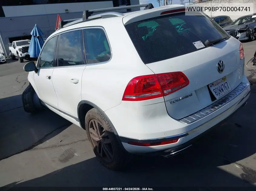 2016 Volkswagen Touareg Tdi Lux VIN: WVGEP9BP7GD004741 Lot: 44937221