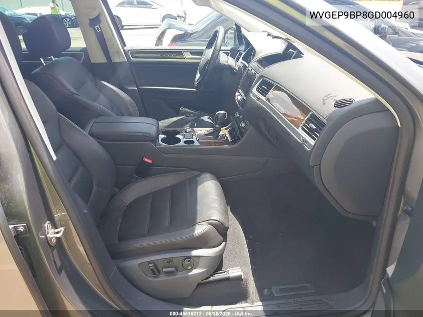 2016 Volkswagen Touareg Tdi Lux VIN: WVGEP9BP8GD004960 Lot: 45516212
