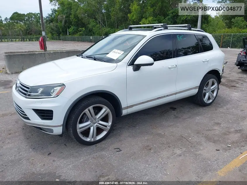 2016 Volkswagen Touareg Tdi Executive VIN: WVGEP9BPXGD004877 Lot: 45614749
