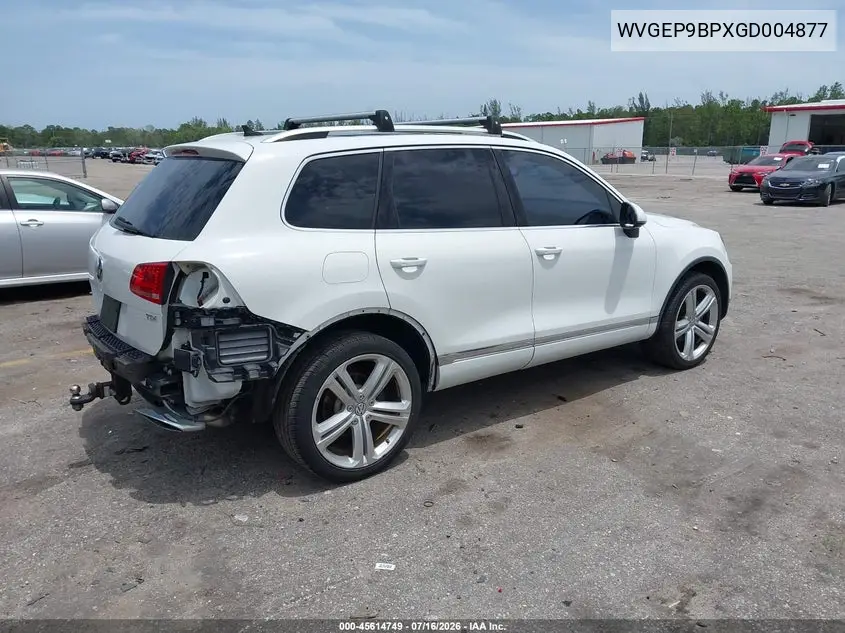 2016 Volkswagen Touareg Tdi Executive VIN: WVGEP9BPXGD004877 Lot: 45614749