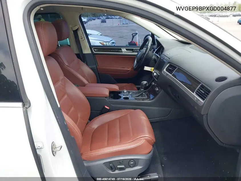 2016 Volkswagen Touareg Tdi Executive VIN: WVGEP9BPXGD004877 Lot: 45614749