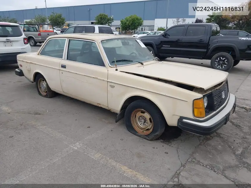 1977 Volvo 242 Dl VIN: VC24245H1116831 Lot: 45043934